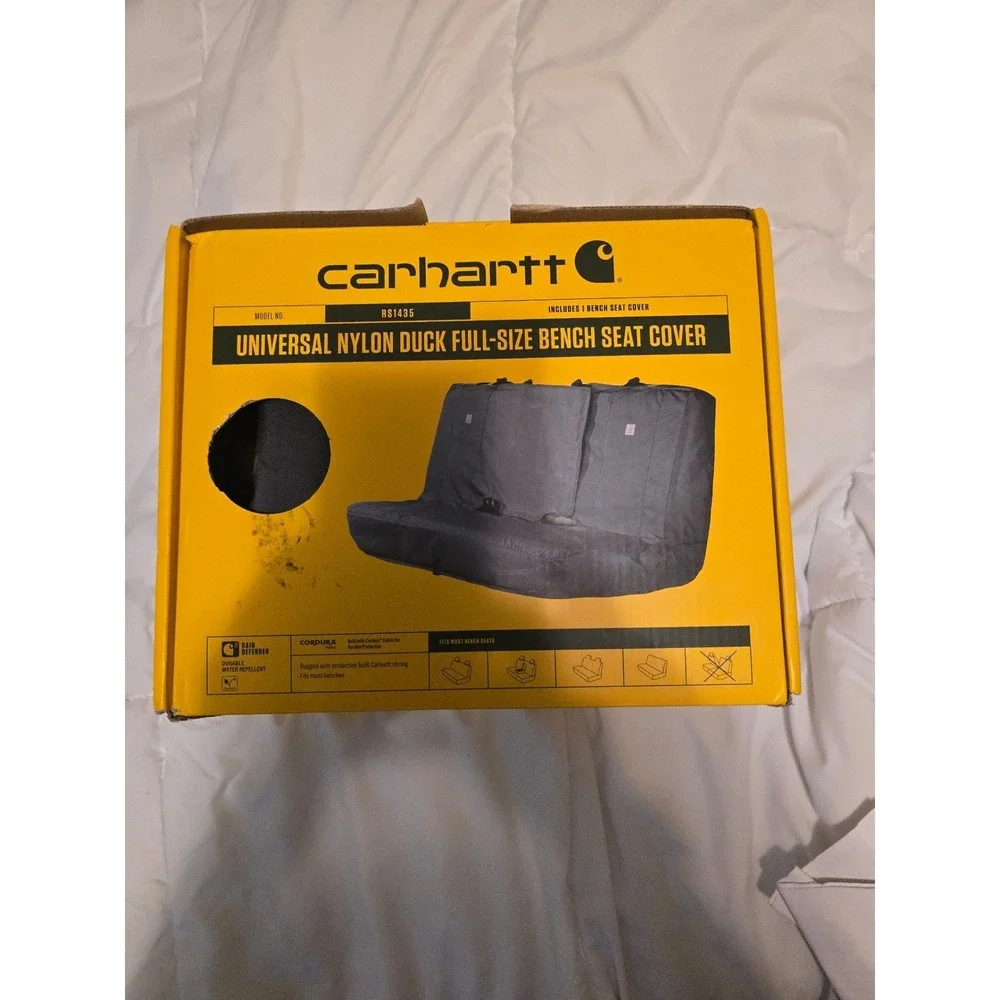 CARHARTT Universal Fitted Nylon Duck Full-Size Bench Seat Cover New with box